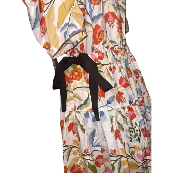 NEW WITH TAGS SHOWSTOPPER BEAUTIFUL JESSIE ZHAO NEW YORK Flower Cotton Midi Dres - Picture 9 of 16